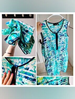 NWT Monet Magnificent Mediterranean watercolor dress